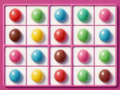 Sugar Rush Slot Thumbnail mit buntem S&uuml;&szlig;igkeiten Raster